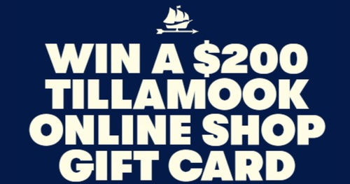 $200 Tillamook Gift Card Sweepstakes