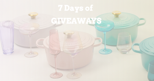 Estelle Colored Glass and Le Creuset 7 Days of Giveaways